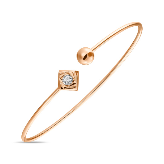 Браслет жесткий с бриллиантом