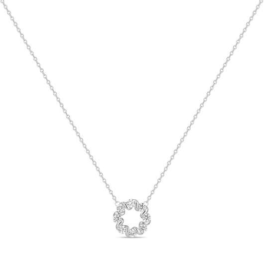 Колье с фианитами