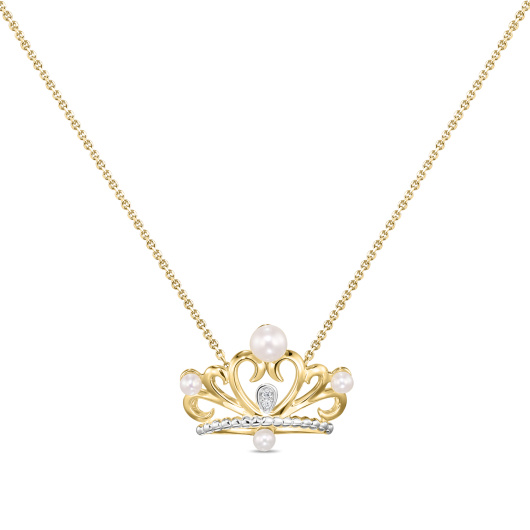 Колье с жемчугом и бриллиантами