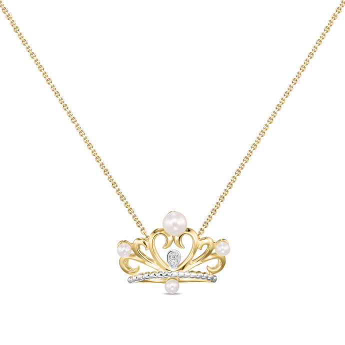 Колье с жемчугом и бриллиантами - фото 1 Колье с жемчугом и бриллиантами - фото 1