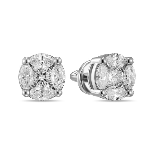 Серьги с бриллиантом