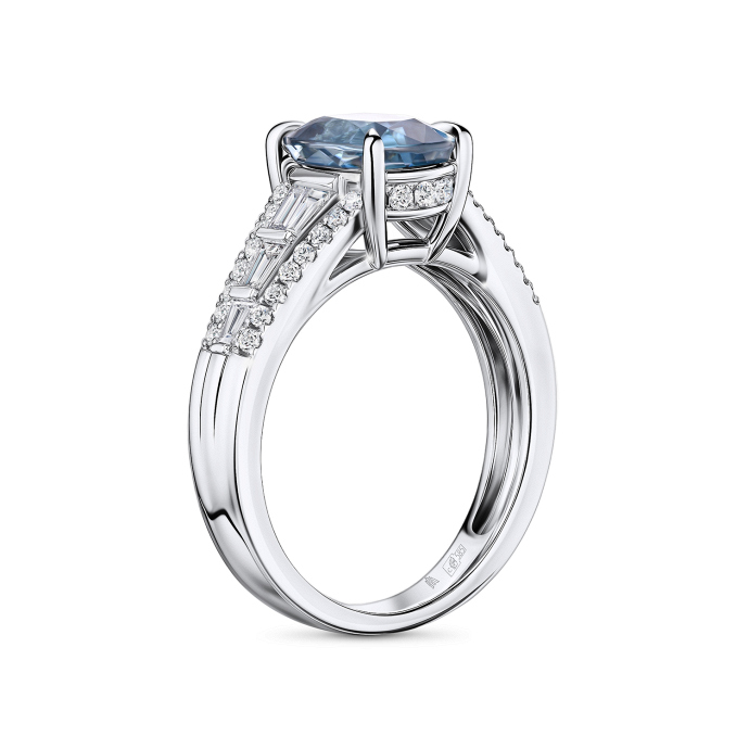 Кольцо с бриллиантами и цирконом - фото 2