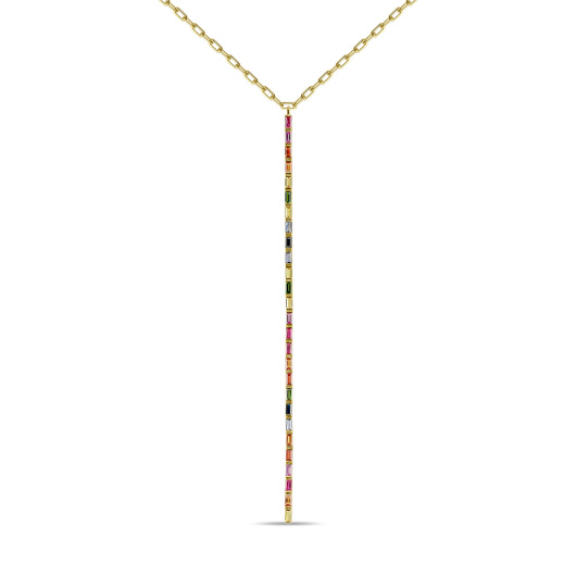 Колье с гранатами, сапфирами и цветными сапфирами