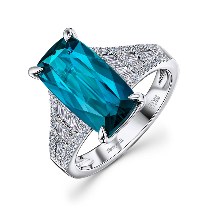 Кольцо с бриллиантами и турмалином - фото 1 Кольцо с бриллиантами и турмалином - фото 1