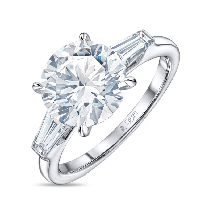 Кольцо с бриллиантом - фото 1