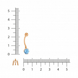 Изделие для пирсинга с топазом