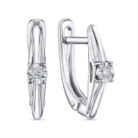 Серьги с бриллиантами - фото 1 Серьги с бриллиантами - фото 1