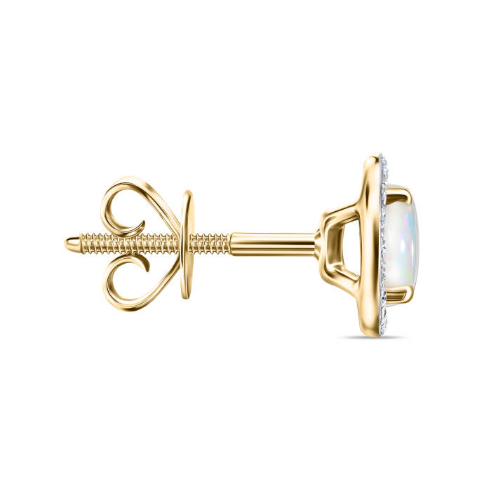 Серьги с бриллиантами и опалами - фото 2