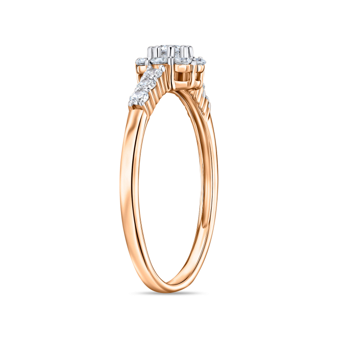 Кольцо с фианитами - фото 2