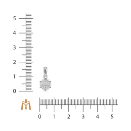 Подвеска с бриллиантом