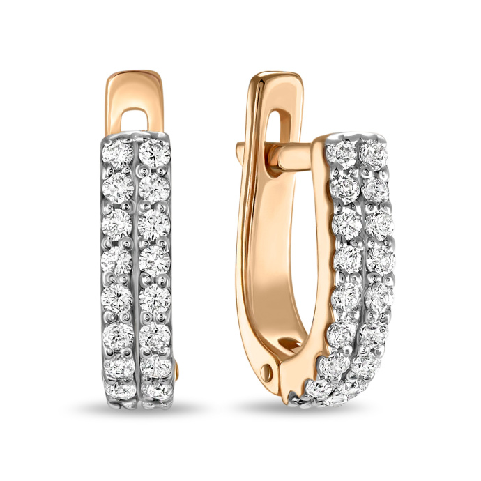 Серьги с фианитами - фото 1 Серьги с фианитами - фото 1