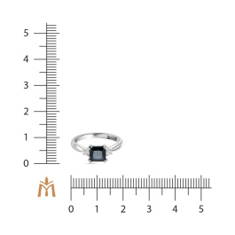 Кольцо с сапфиром и бриллиантами