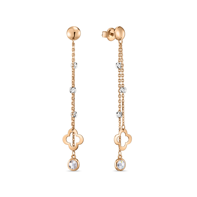 Серьги с фианитами - фото 1 Серьги с фианитами - фото 1