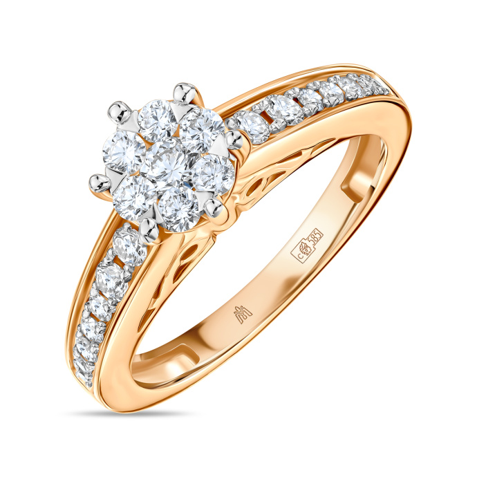 Кольцо с бриллиантами - фото 1 Кольцо с бриллиантами - фото 1