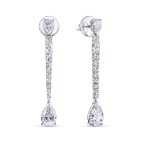 Серьги с бриллиантом - фото 1