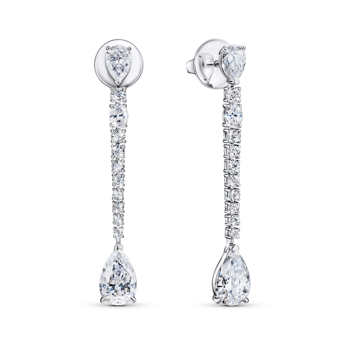 Серьги с бриллиантом - фото 1