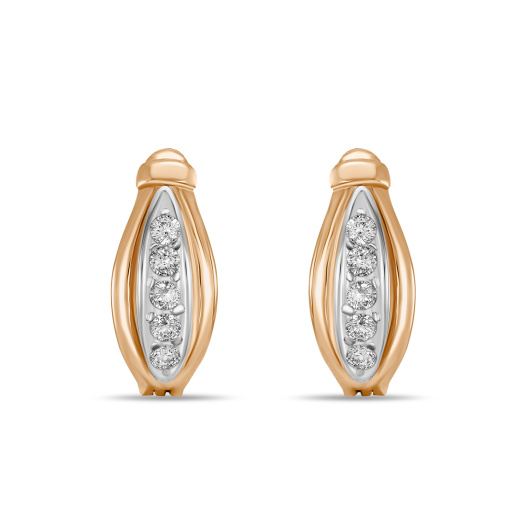 Серьги с фианитом