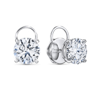 Серьги с бриллиантом - фото 1