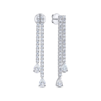 Серьги с бриллиантом - фото 1