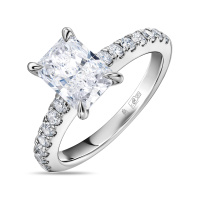 Кольцо с бриллиантом - фото 1