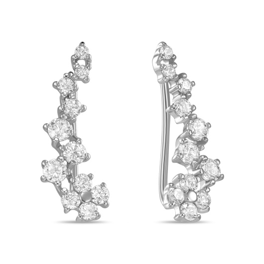 Серьги с фианитами