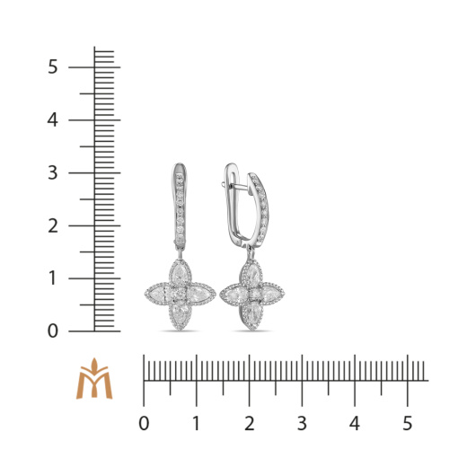 Серьги с бриллиантом