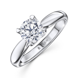 Кольцо с бриллиантом