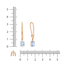 Серьги с топазами