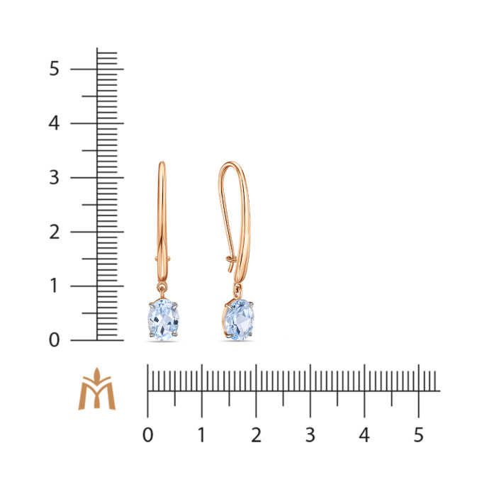 Серьги с топазами - фото 2 Серьги с топазами - фото 2