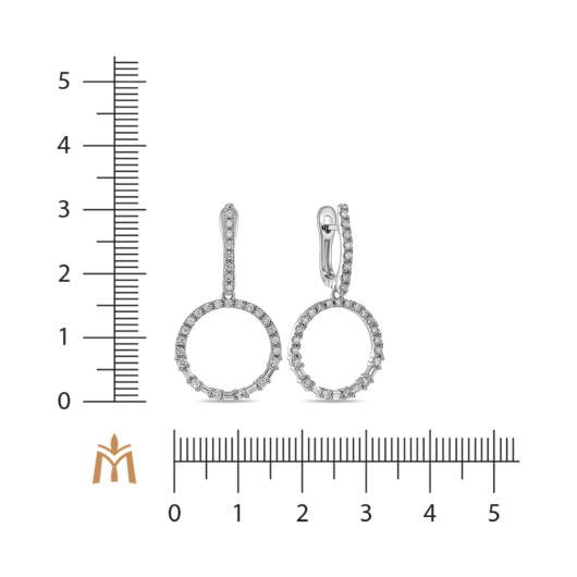 Серьги с бриллиантом