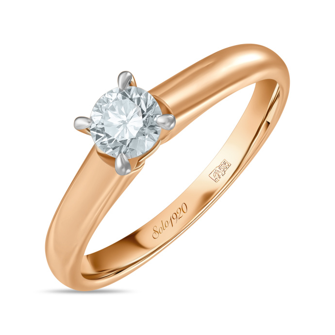 Кольцо с бриллиантом - фото 1 Кольцо с бриллиантом - фото 1