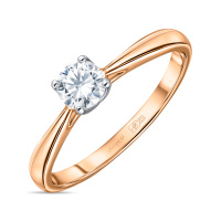 Кольцо с бриллиантом - фото 1