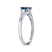 Кольцо с бриллиантами и сапфирами - фото 2 Кольцо с бриллиантами и сапфирами - фото 2