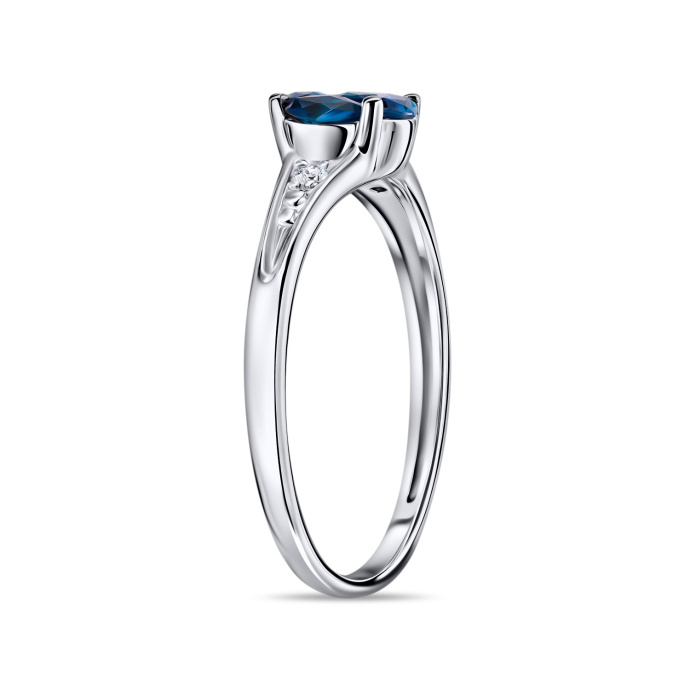 Кольцо с бриллиантами и сапфирами - фото 2 Кольцо с бриллиантами и сапфирами - фото 2