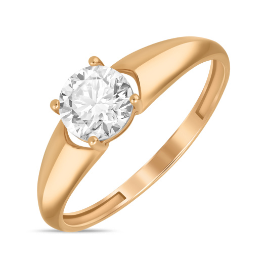 Кольцо с фианитом