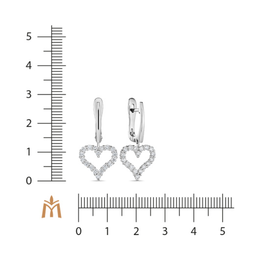 Серьги с бриллиантом