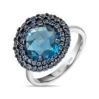 Кольцо с алпанитом и фианитом - фото 1 Кольцо с алпанитом и фианитом - фото 1