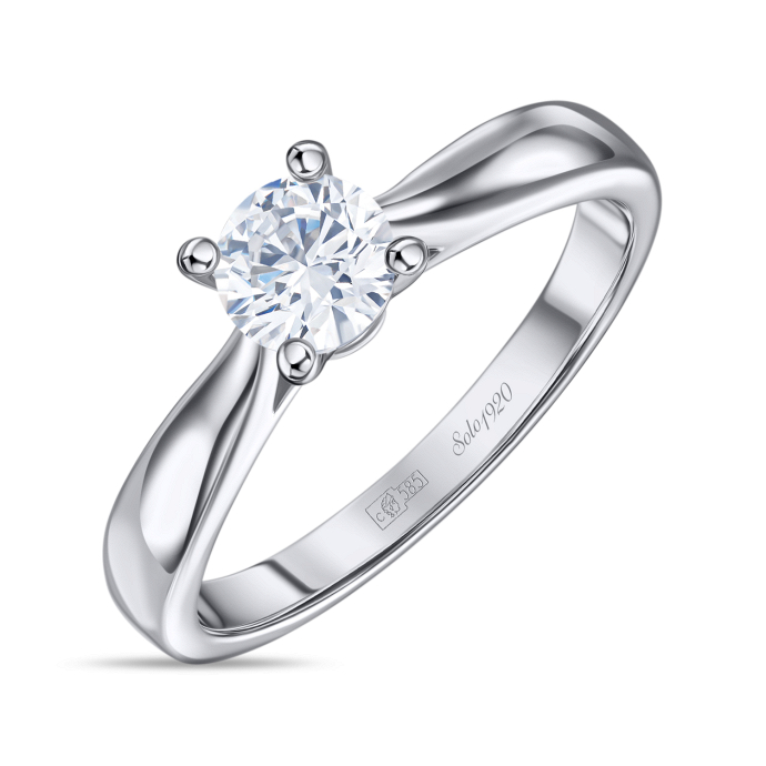 Кольцо с бриллиантом - фото 1