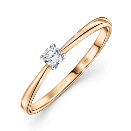 Кольцо с бриллиантом