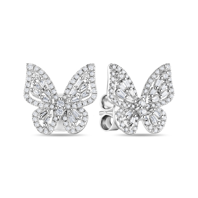 Серьги с бриллиантами - фото 1 Серьги с бриллиантами - фото 1