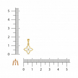 Подвеска с бриллиантом и эмалью