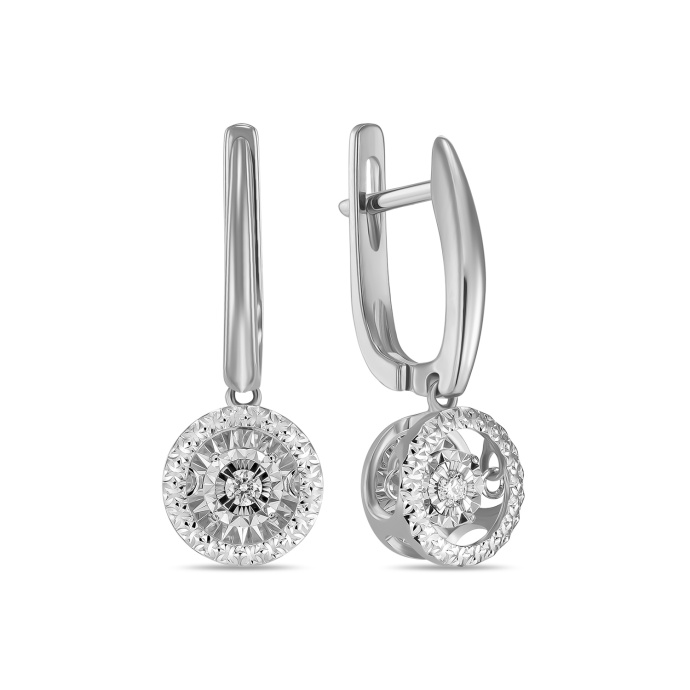 Серьги с бриллиантами - фото 2