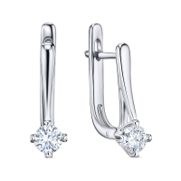 Серьги с бриллиантами - фото 1