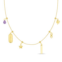 Колье с аметистом - фото 1 Колье с аметистом - фото 1