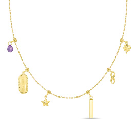 Колье с аметистом