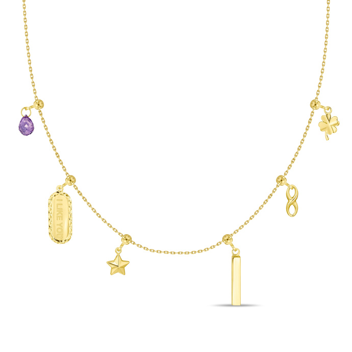 Колье с аметистом - фото 1 Колье с аметистом - фото 1