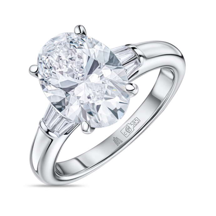 Кольцо с бриллиантом - фото 1