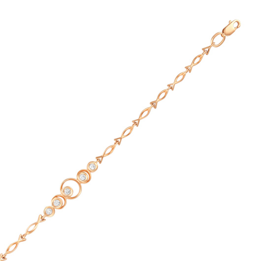 Браслет с фианитом