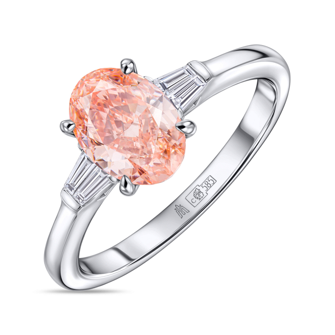 Кольцо с бриллиантом - фото 1