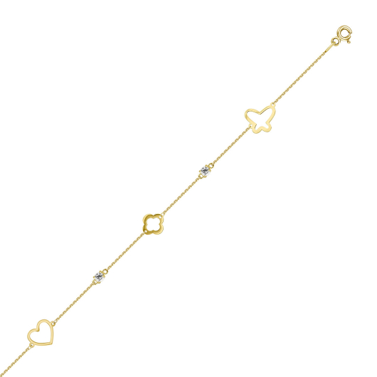 Браслет с фианитами